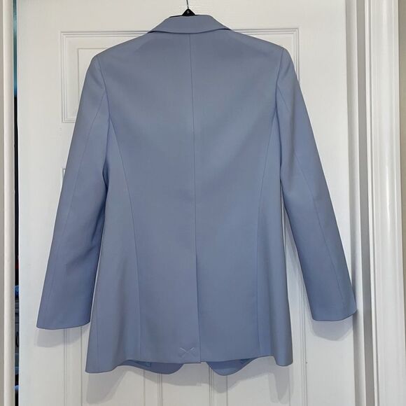 Burberry Women’s Pale Blue Virgin Wool Cut Out Blazer, NWT - Picture 15 of 16